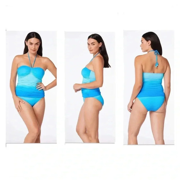 Bleu Rod Beattie Coast To Coast Bandeau Tankini Top and Bikini Bottom - Picture 1 of 12